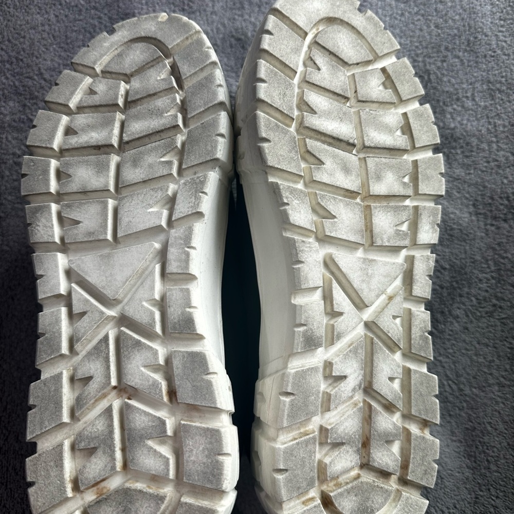 Steve Madden Platform Sneakers Womens Black White Chunky Lace Up Shoes - Picture 5 of 5